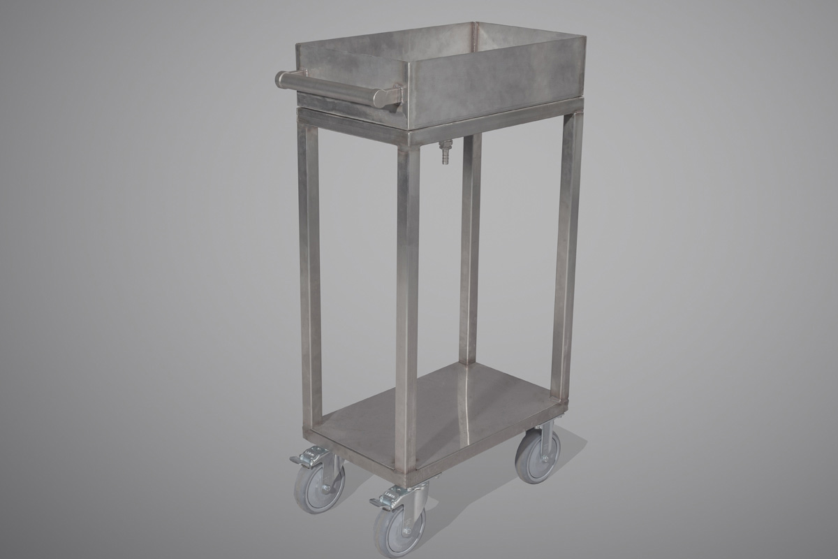 Transportwagen zum Auffangen von Flüssigkeiten